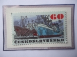 Stamps Czechoslovakia -  Buques navales Checoslovacos 