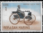 Stamps : Europe : San_Marino :  coches antiguos