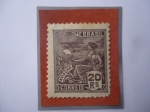 Stamps Brazil -  Aviación- Aviación del Brasil al rededor de la década del 1930- Sello de 20 Ries (Viejo)