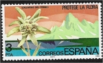 Stamps Spain -  conservación natural. Leontopodium alpinum