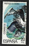 Stamps Spain -  Consevación Natural. Gaviota de Audouin (Larus audouinii), Foca monje del Mediterráneo