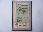 Stamps Mexico -  Concejo Interamericano Económico y Social - OEA 1962 -Emblema. 