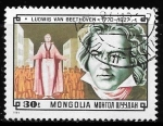 Sellos de Asia - Mongolia -  Compositores - Ludwig van Beethoven