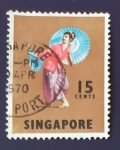 Stamps Singapore -  Teatro
