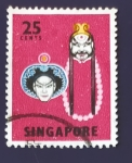 Stamps Singapore -  Teatro