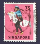 Sellos de Asia - Singapur -  Teatro