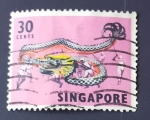Stamps Singapore -  Dragon