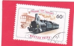 Stamps Hungary -   Locomotora de vapor n.º 17 (1885), estación Rábatamási