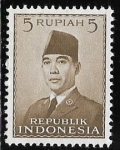Stamps : Asia : Indonesia :   Presidente Sukarno (1951-1953)