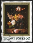 Sellos de Europa - Hungr�a -  Flores , de Jakab Bogdány