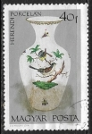 Stamps Hungary -  Jarron con pajaro