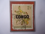Stamps : Africa : Democratic_Republic_of_the_Congo :  Ansellia Africana (Syn Ansellia gigantea)