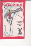 Stamps Czechoslovakia -  salto de pértiga-Praha'78
