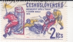 Sellos de Europa - Checoslovaquia -  hockey hielo