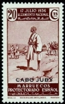 Stamps Morocco -  Cabo Juby 090 **. Alzamiento