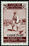 Sellos del Mundo : Africa : Marruecos : Cabo Juby 090 **. Alzamiento