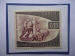 Stamps Venezuela -  Petróleo Perforación- Industria Petroquímica de Venezuela- Obreros. 