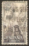 Stamps Spain -  1256 - tauromaquia, encierro