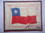 Stamps Chile -  sesquicentenario de la Bandera de Chile -150° Aniversario