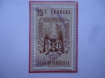 Stamps Venezuela -  EE.UU de Venezuela- Estado Lara- Escudo de Armas.