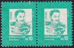 Sellos de America - Uruguay -  General Oribe