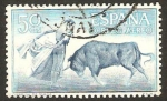 Stamps Spain -  1267 - tauromaquia, quite de frente