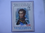 Stamps Venezuela -  Sesquincentenario de la Batalla de Ayacucho (1824-1974)150°Aniversario-Retrato del Mariscal  Sucre.