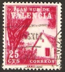 Sellos de Europa - Espa�a -  3 - Plan Sur de Valencia, barraca valenciana