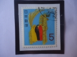 Stamps Japan -  Caballito de Paja- Artesanía - Sello de 5 yen. Año 1965.