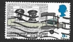Stamps United Kingdom -  584 - L Aniversario del Primer Vuelo sin Escalas del Atlántico