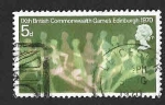 Stamps United Kingdom -  639 - IX Juegos de la Commonwealth Británica