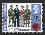 Stamps United Kingdom -  654 - L Aniversario de la Legión Británica