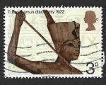 Stamps United Kingdom -  668 - L Aniversario del Descubrimiento de la Tumba de Tutankamon
