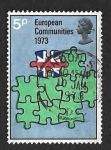 Stamps United Kingdom -  687 - Ingreso de Gran Bretaña en la Comunidad Europea