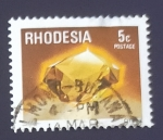 Stamps : Africa : Zimbabwe :  Minerales