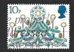 Stamps United Kingdom -  928 - Decoración Tradicional