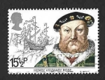 Stamps United Kingdom -  991 - Enrique VIII de Inglaterra