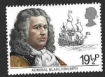 Sellos de Europa - Reino Unido -  992 - Almirante Robert Blake 