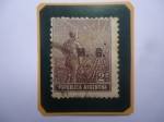Stamps Argentina -  Obrero Agrícola - Sobreimpreso 