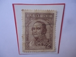 Stamps Argentina -  Justo José de Urquiza (1854/70)- Presidente (1854/60)- Sello de 2 Ctvs. Año 1950
