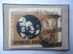 Stamps Argentina -  Inauguración Sede de la Organización Mundial de la Salud-OMS 1966- Gente de diferentes razas.