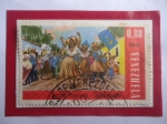 Stamps Venezuela -  Chimbanguele- de San benito de Palermo- Danza Folclórica.