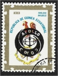 Sellos de Africa - Guinea Ecuatorial -  Apollo-Soyuz. Primer vuelo del Concorde. Nr 758 (emblemas) Apollo-Soyuz sobrecargado