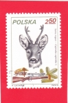 Stamps Poland -  Caza del Corzo (Capreolus capreolus)