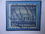 Stamps United States -  Monticello (Charlottesville-Virginia)- Residencia del Presidente Thomás Jefferson
