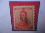 Stamps Argentina -  José Francisco de San Martín(1778-1850)- San Martín erie: Argentinos famosos-Sello de 5 Ct. Año 1947