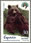 Stamps Spain -  España 3412 **.  Fauna española en peligro de extinción. Oso Pardo