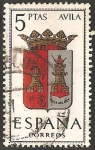 Stamps Spain -  escudo capital de provincia, Avila