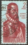 Stamps : Europe : Spain :  1458 - Forjador de América, Alonso de Mendoza