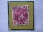 Stamps : Africa : Nigeria :  King George VI- Sello de 1d Penique Nigeriano. Año 1944